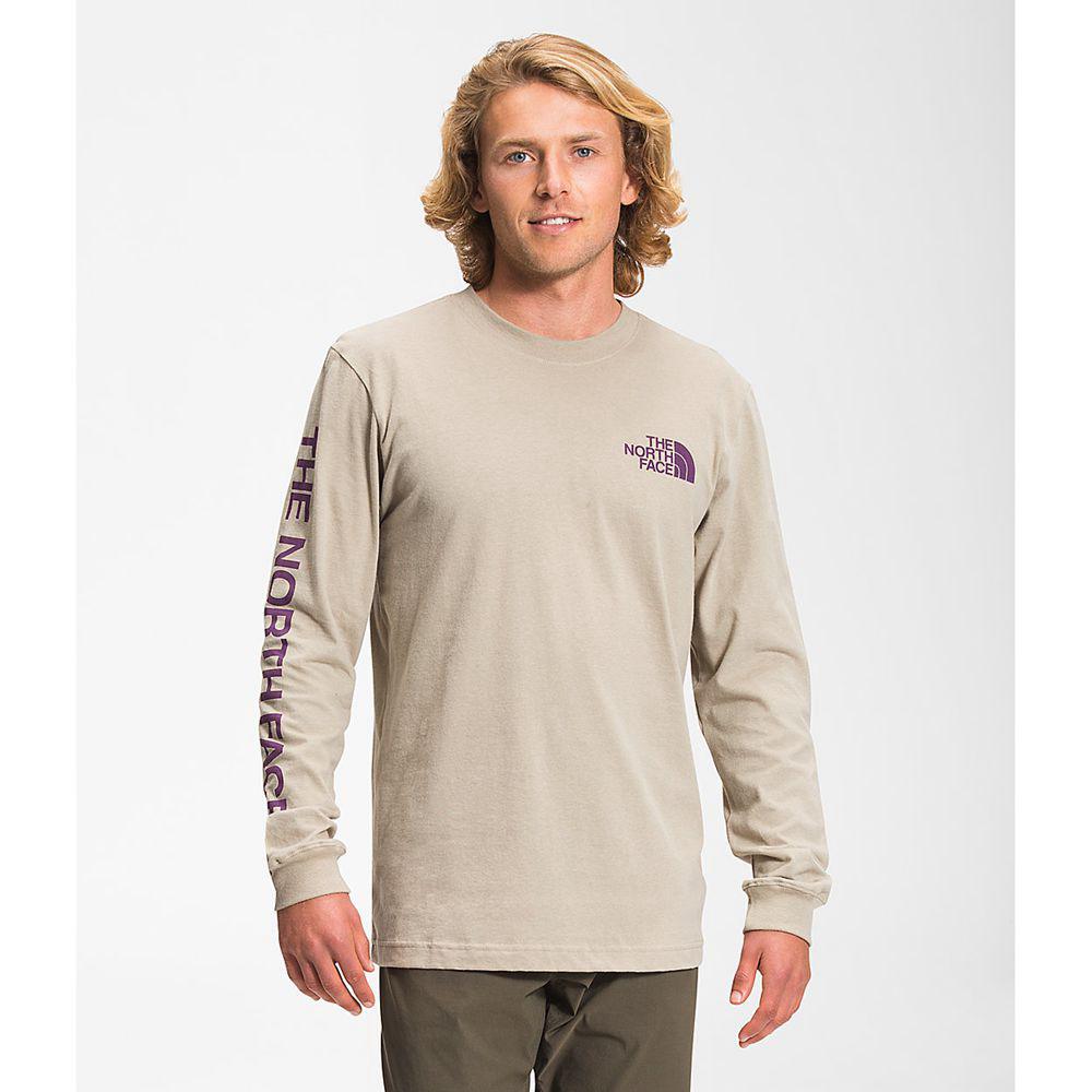 The North Face Long Sleeve Tnf™ Sleeve Hit Ανδρικα Μπλούζα Με Μακρύ Μανίκι - Χακί (INEL52380)